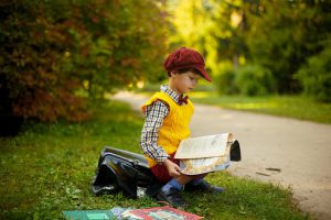 Child Enjoying Reading