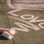 Sidewalk Chalk Heart