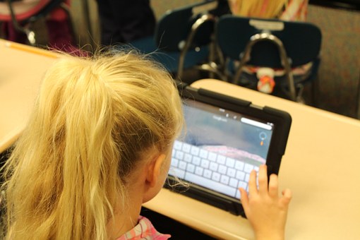 Child Using Tablet